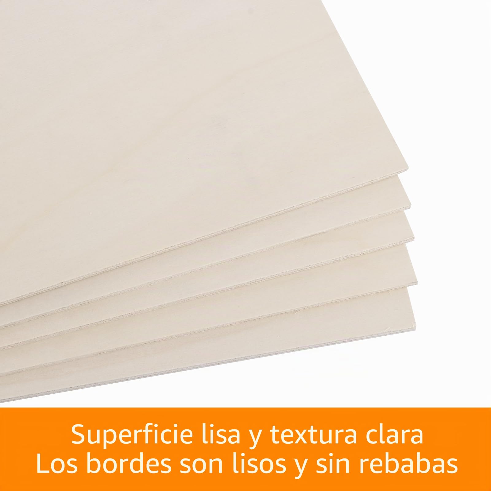 10 hojas de madera contrachapada A3 de 4 mm, abedul, corte fino 'contrachapado', placas para manualidades, 420 x 300 mm