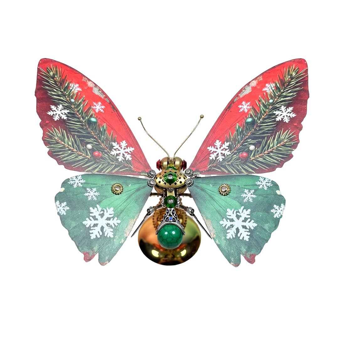 3D Metall Puzzle Retro Schmetterling Modellbausatz, DIY Steampunk Schmetterling Montagemodell Mit Display Ständer, 200+ Teile Sammlermodell Für Weihnachts Erwachsene