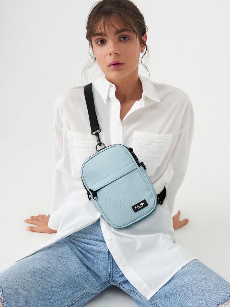 KALIDI Crossbody Sling Bag for Women Men Multi Position Small Purse Waist Fanny Pack with Adjustable Strap - Image 2