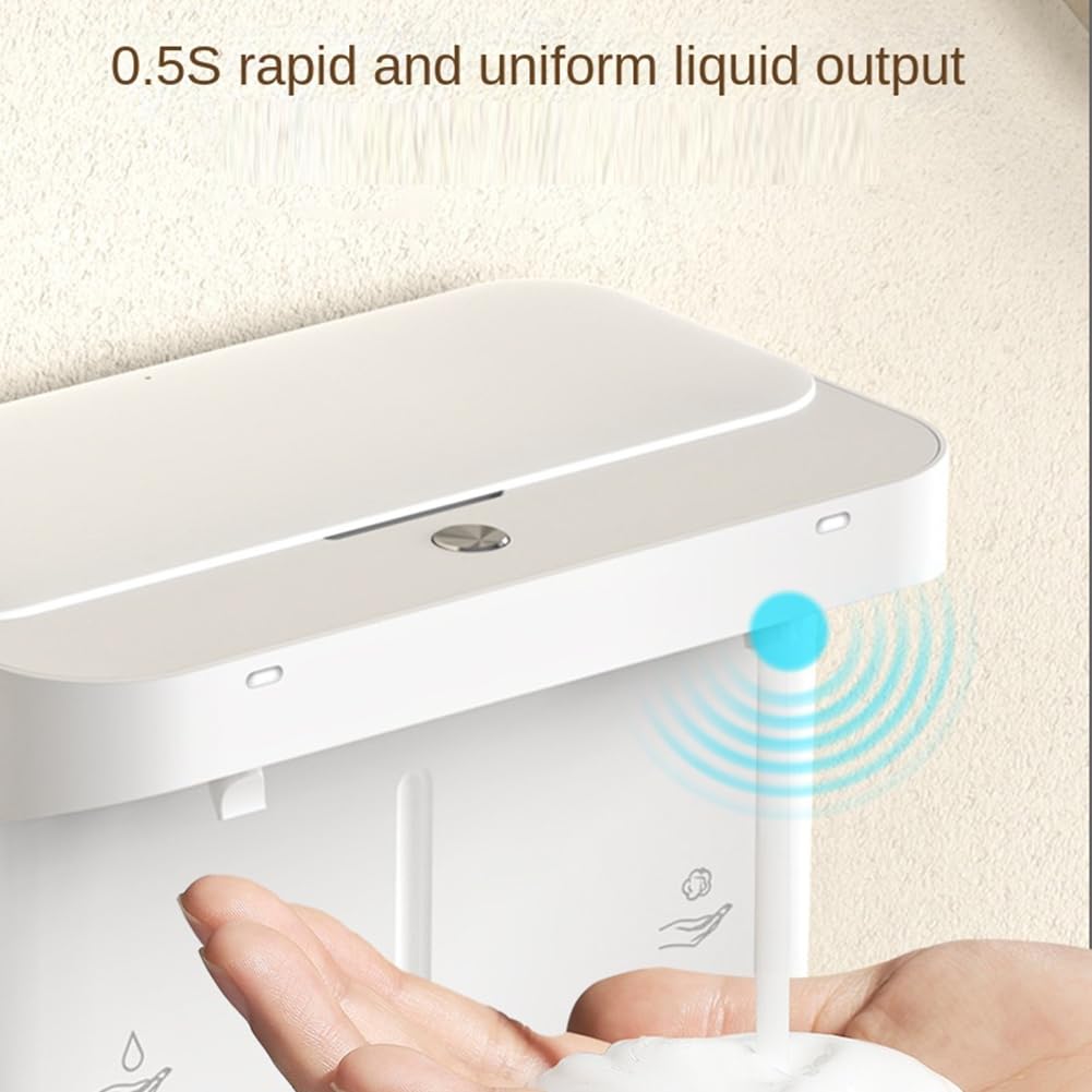 Dispenser di sapone automatico senza contatto, doppio bolla, liquido, 300 ml x 2, per vari tipi di lozioni