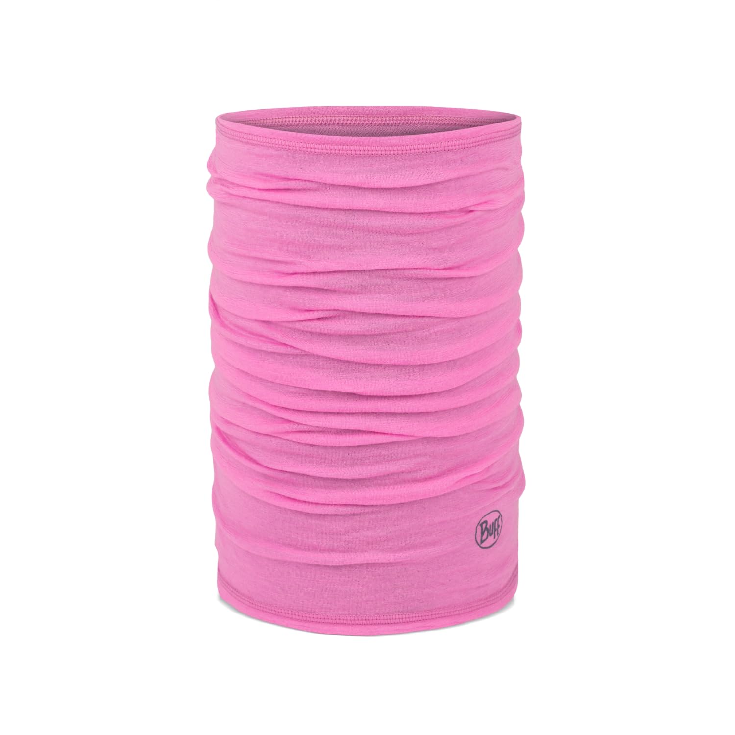 Buff®| Neckwear Merino Lightweight Multifunctional, 100% Merino Wool, Hiking, Outdoor, Sustainable, Lightweight, Fine, Men, Women, One Size Dark pink