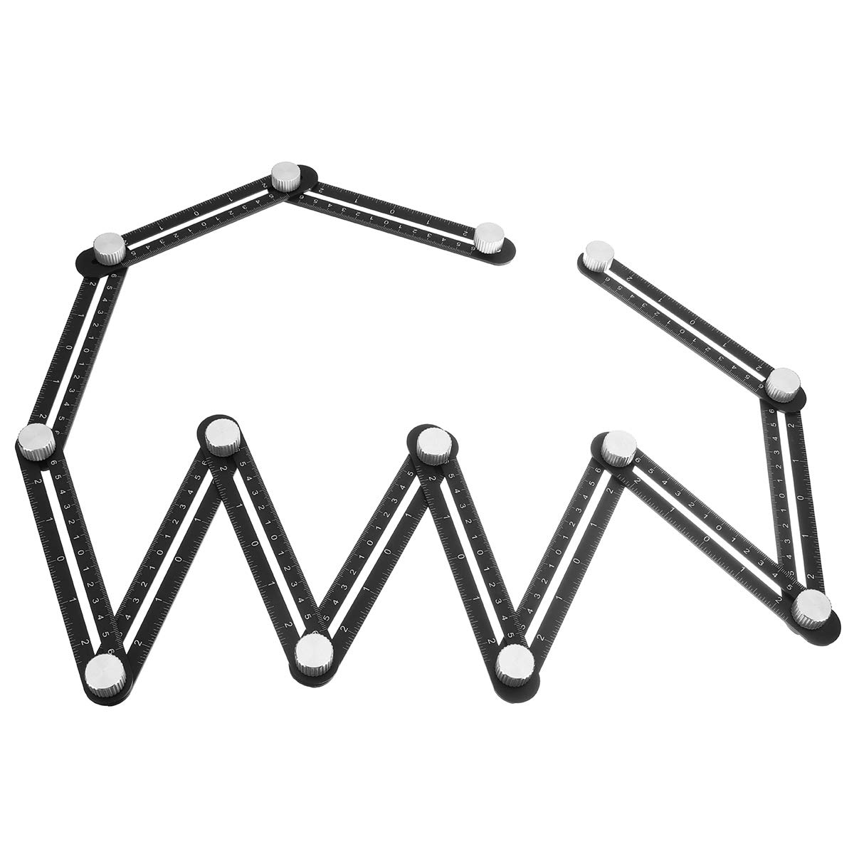 Righello Multi Angolo ANCLLO - 12 Lati In Lega Alluminio Per Misurazioni Precisi, Legno Piastrelle - Foto 10