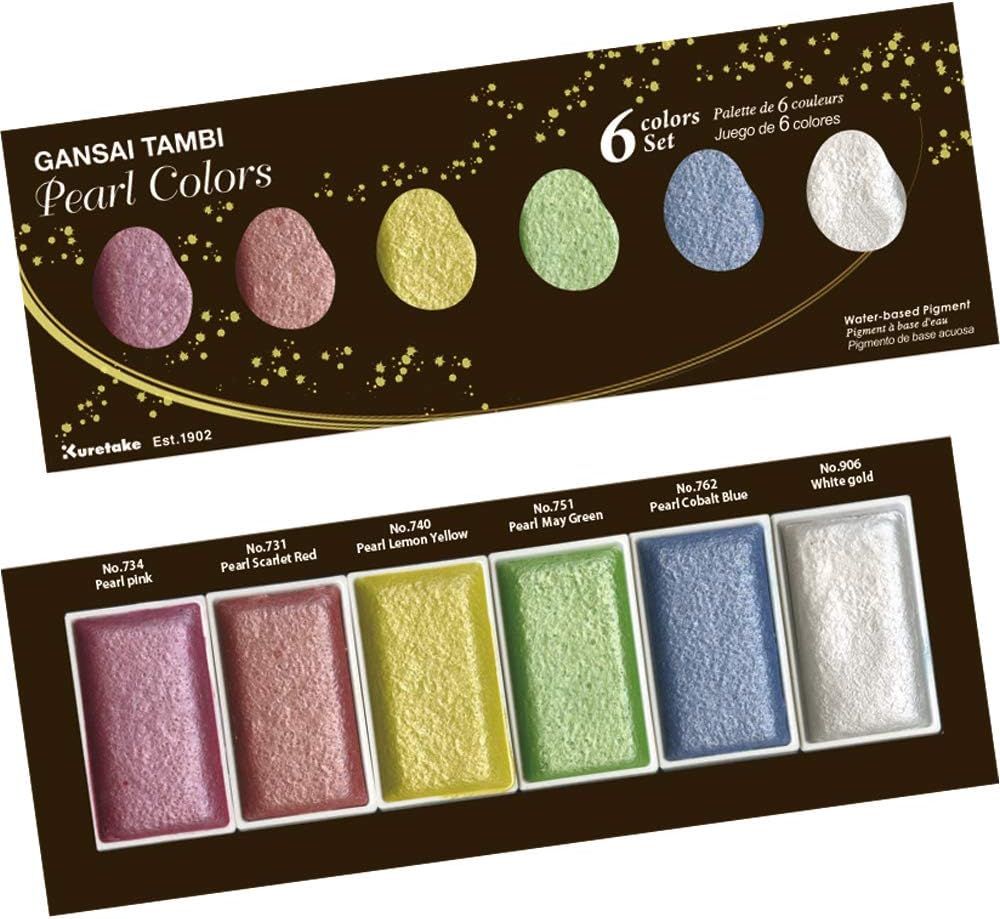 AQUARELLE JAPONAISE GANSAI TAMBI - COFFRET DE 48 - KURETAKE AQUARELLE JAPONAISE GANSAI TAMBI - COFFRET DE 48 - KURETAKE