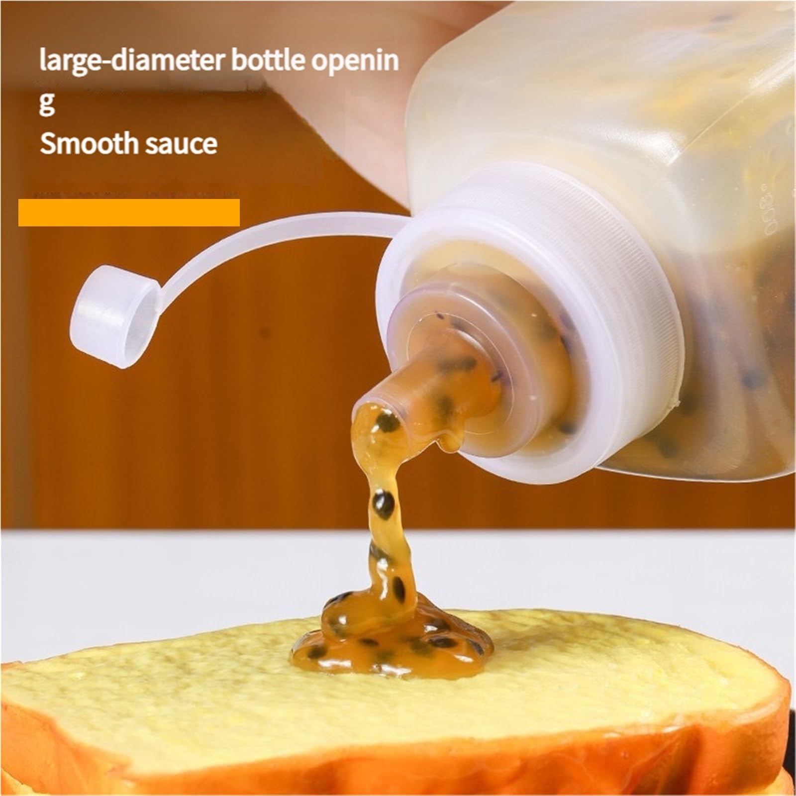 10 Stück große Squeeze-Gewürzflaschen mit Düsen for Ketchup, BBQ-Saucen, Olivenöl-Flaschenspender, Saucen-Küchenhelfer für Gewürze(680ML)