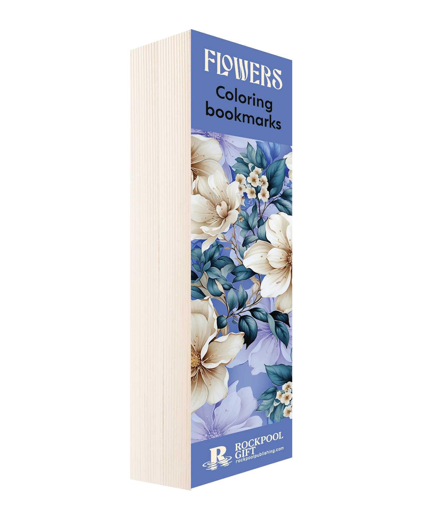 Flowers Coloring Bookmarks