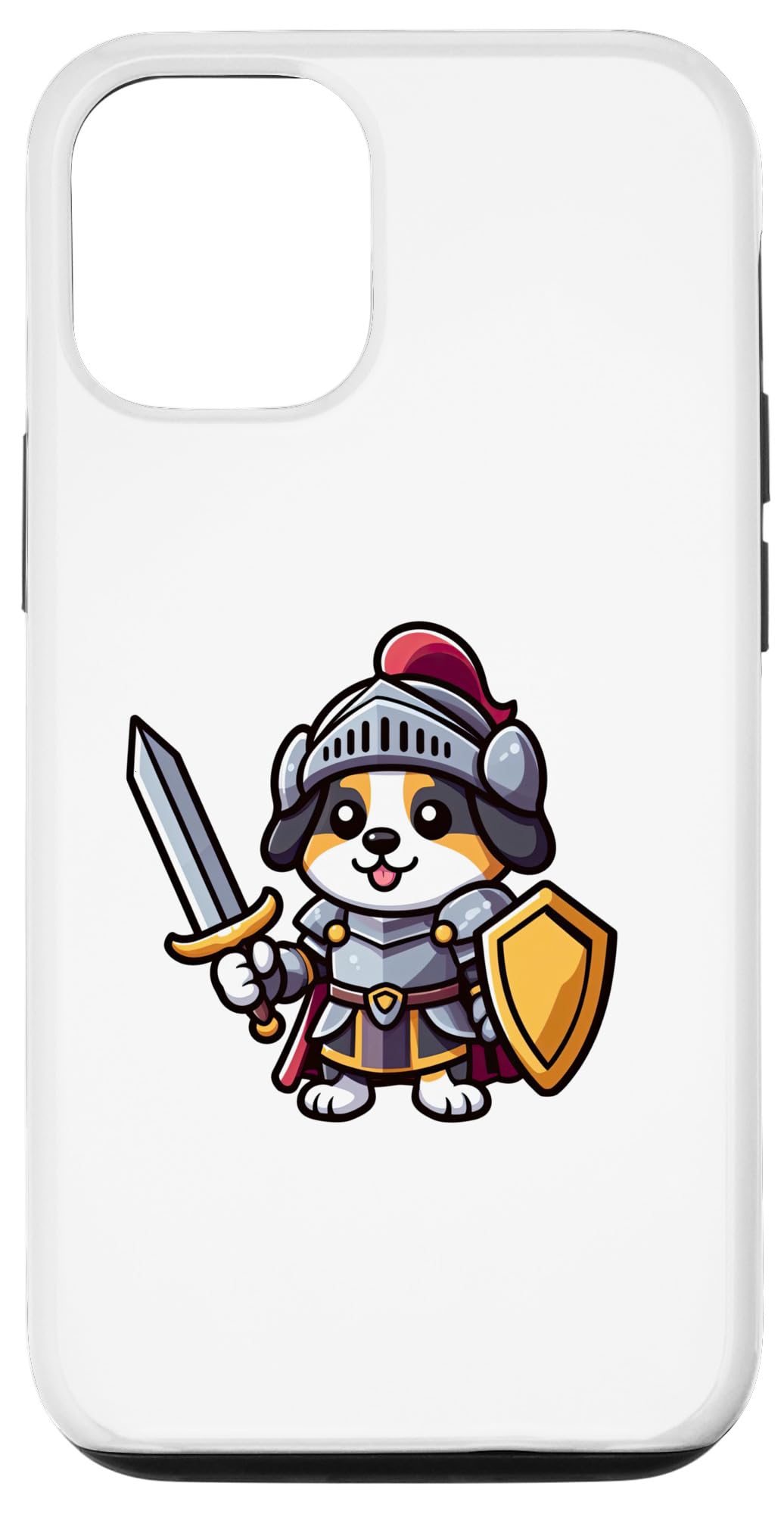 iPhone 15 Greater Swiss Mountain Dog Knight Funny Medieval Case