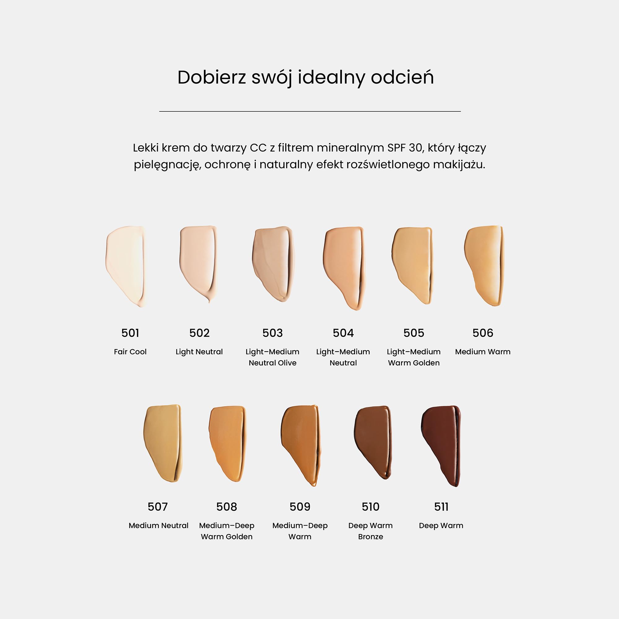 Skin-Perfecting CC Crema viso SPF 30 | Crema CC correttrice del tono con protezione solare minerale | 30 ml/1 US FL OZ | 504