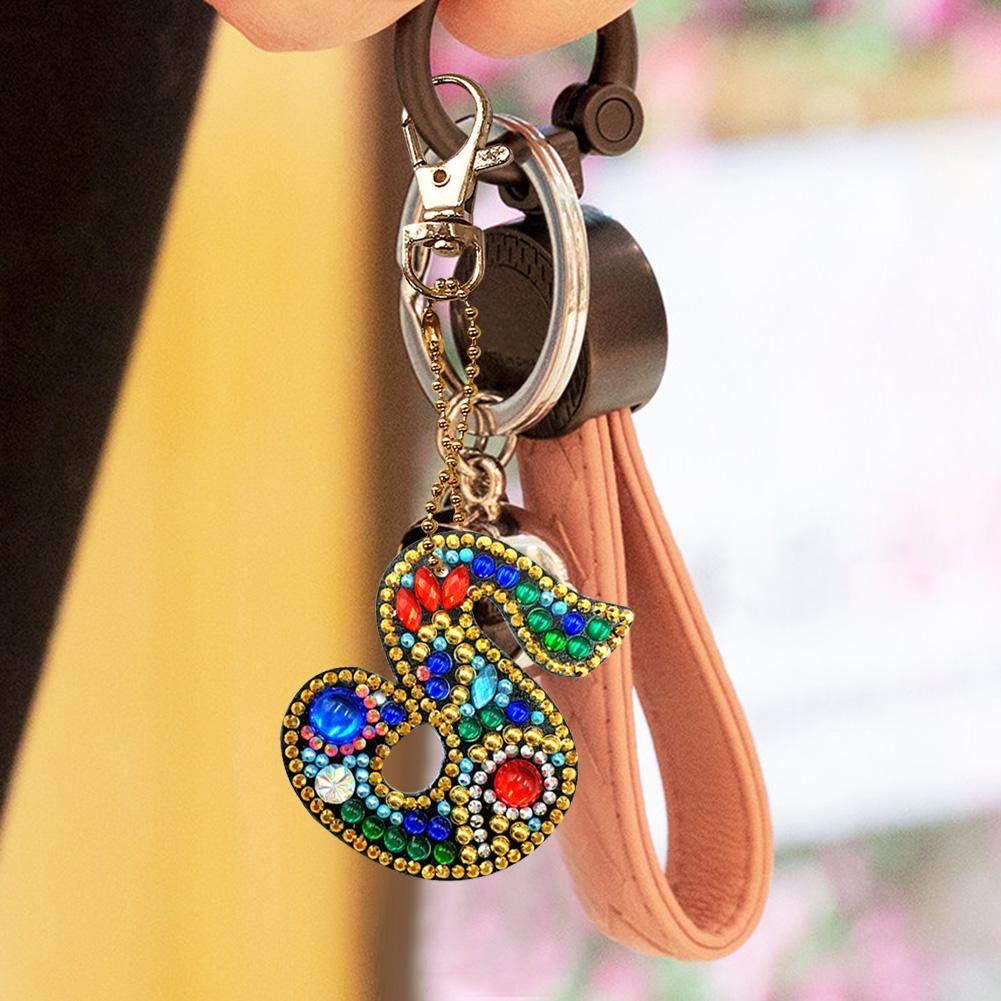 Kit De Porte-clés De Peinture De Diamant Bricolage, Porte-clés D