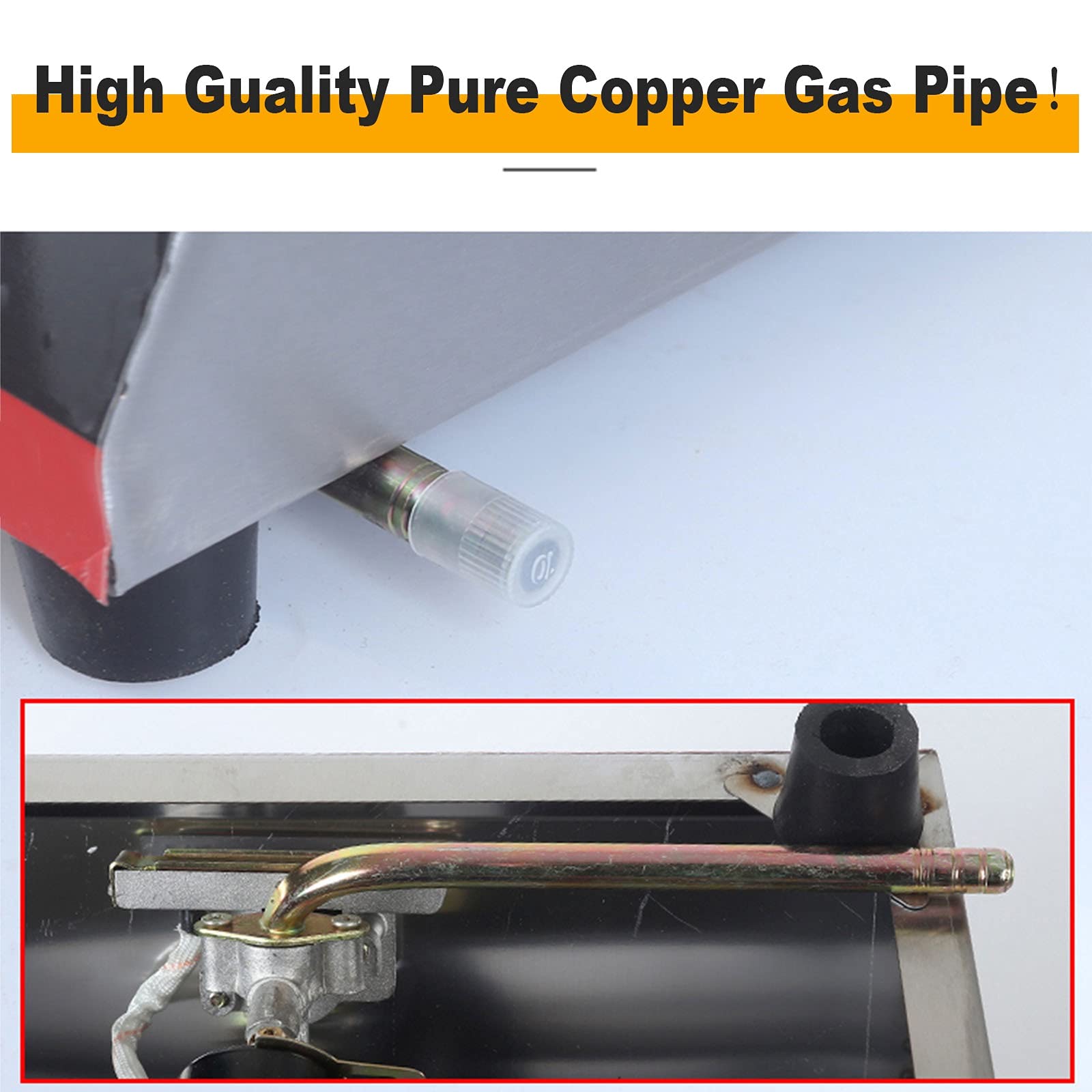Friggitrice a Gas di Grande capacità in Acciaio Inox per Uso Domestico, Potenza di Fuoco Regolabile, con cestelli e coperchi, per Patatine Fritte, Ciambelle e Pesce, faci