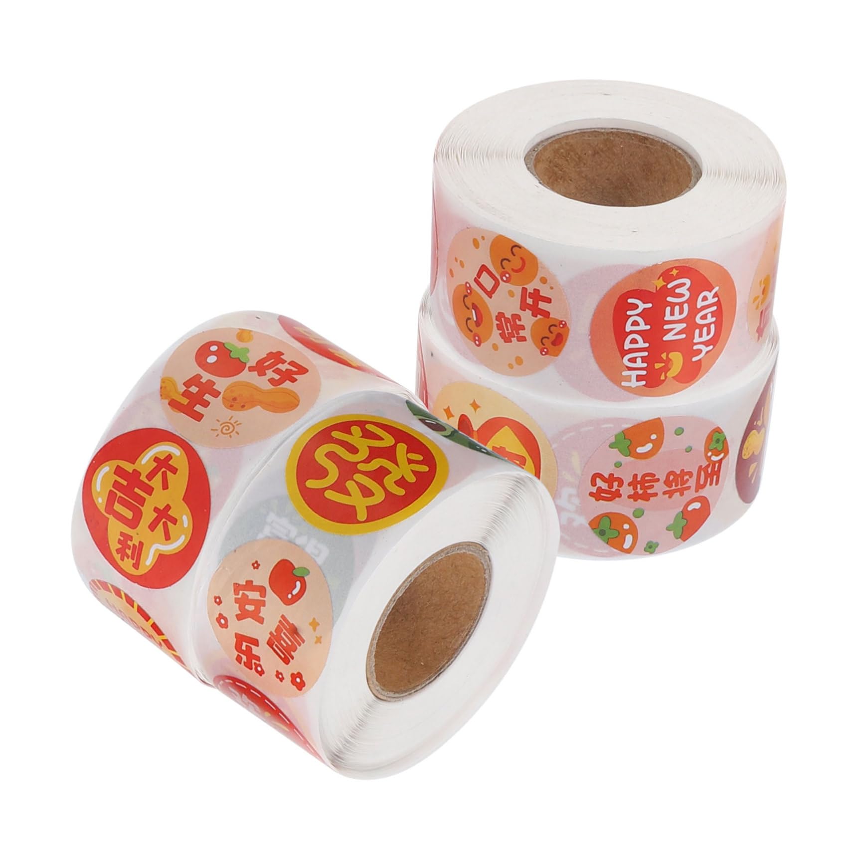 STOBOK 20rotoli Etichette Adesive Colorate Per Decorazioni Festive Da Facili Da Applicare e Rimuovere Adesivi Per Feste e Regali Design Divertente Per Adulti