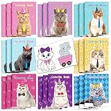 Jutom 48 Pcs Cat Coloring Books Bulk for Adults Relaxation Gifts DIY Coloring Book Bulk Party Favors Home Activity