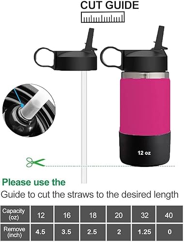 Miniatura 6 de The Mass Tapa de popote y funda para botella de agua térmica Hydro Flask de boca ancha y otras marcas