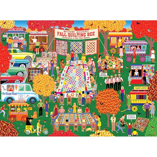 RoseArt Home Country Quilting in The Square Rompecabezas de 1000 Piezas para Adultos miniatura 1