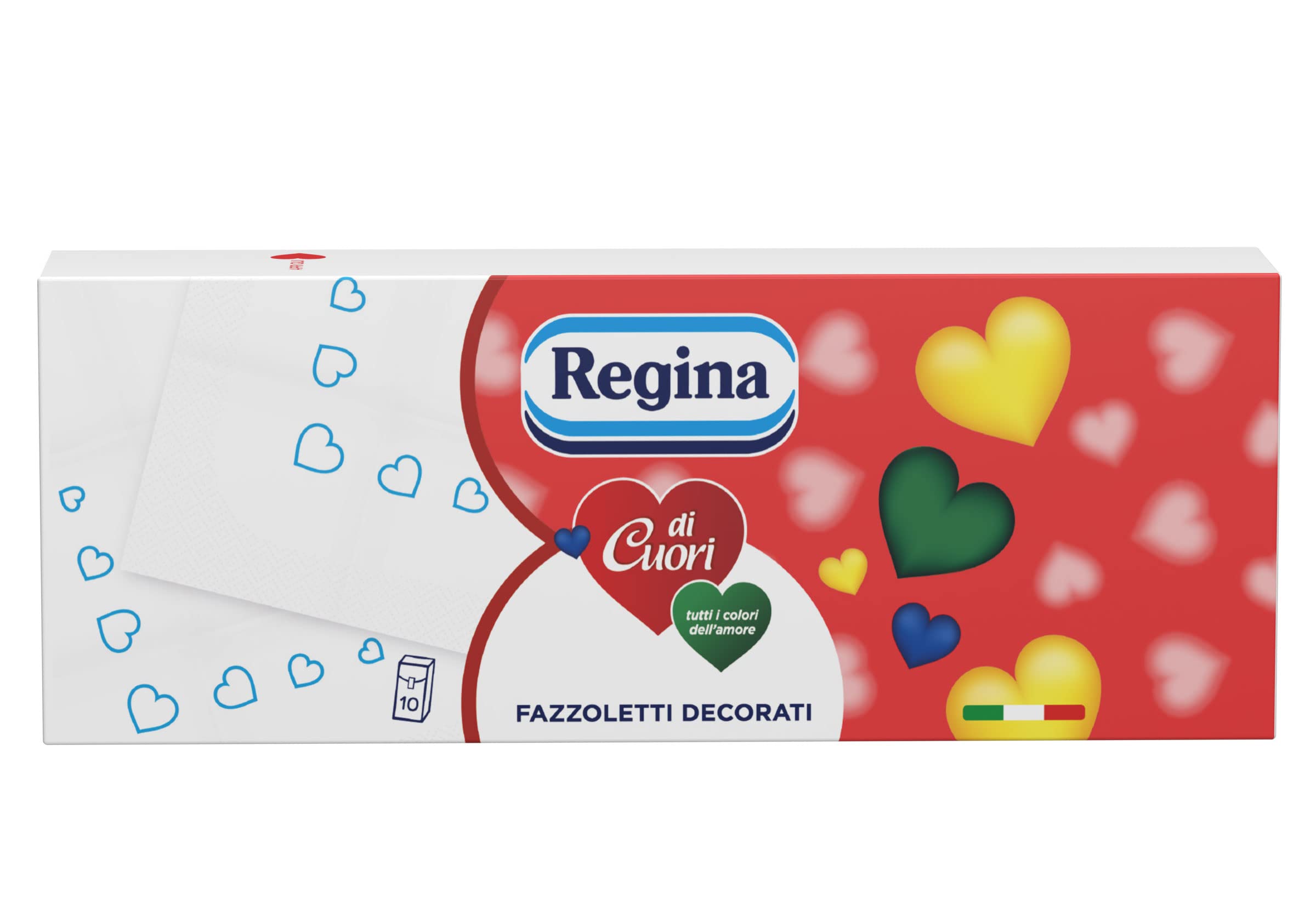 Regina Rollos de papel higiénico de 42 rollos + en regalo un paquete de pañuelos Reina de corazones 10P