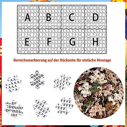 Bdgjln Puzzle 1000 Teile, 1000 Stück Spiel Puzzles für Erwachsene-Art Terminator Dark Fate-Geschicklichkeitsspiel für… – Bild 3