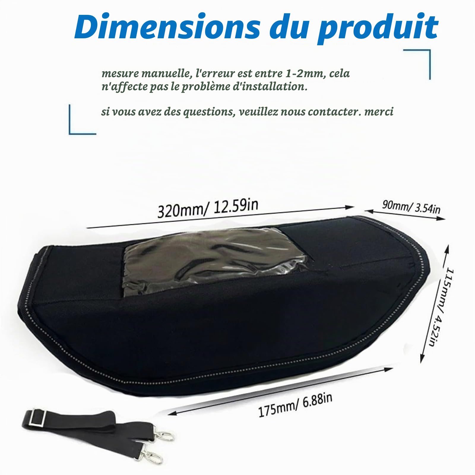 Sacoche Moto Étanche de Guidon pour Tenere 700 World Raid 2022 - Sac de Navigation de Voyage