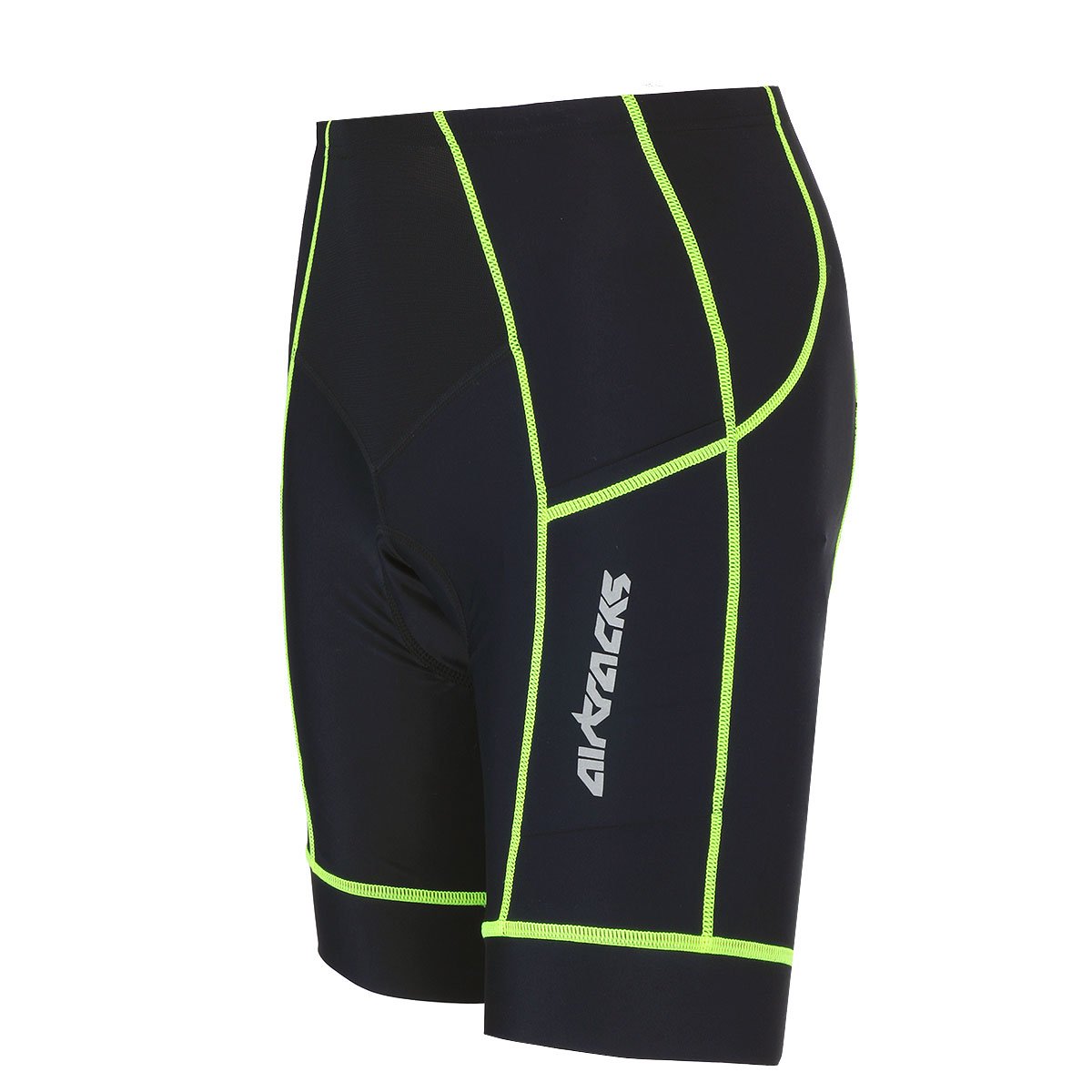 Airtracks Damen Fahrradhose Kurz Pro - Radhose - Radlerhose - 3D Coolmax gepolstert - Atmungsaktiv - UV Schutz - Schnelltrocknend