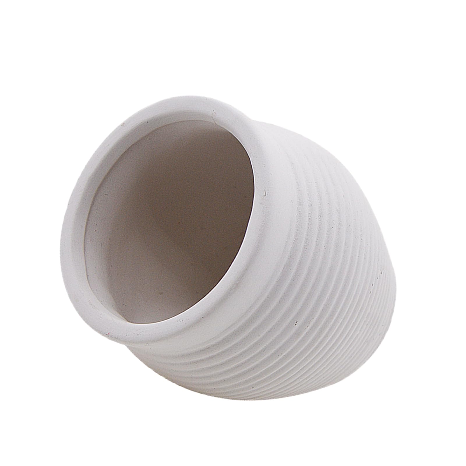 AnRui Ceramic Jar Betta Fish Tank Decor Clay Pot Aquarium Accessories Hideout Cave Decorations Ornaments for Small Fish, Shrimp, Cichlid to Play Hide Breed, Small White