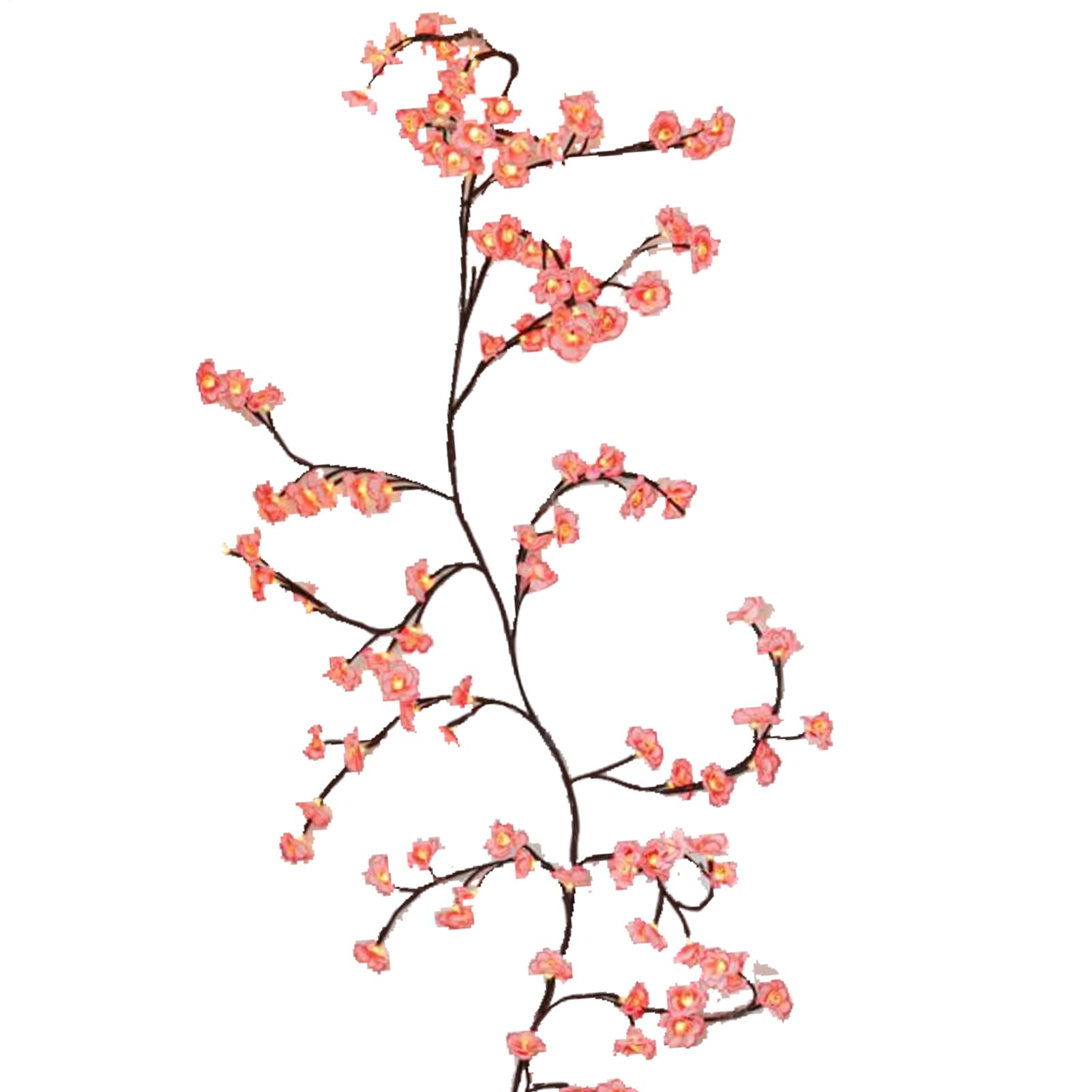 TyCylKu s Lights with Remote Control PVC LED s Tree Branch Lights for Wall, 8 Modes Led Tree Branch Light for Wall, Pink Flowers Enchanted Willow Vine Light for Bedroom