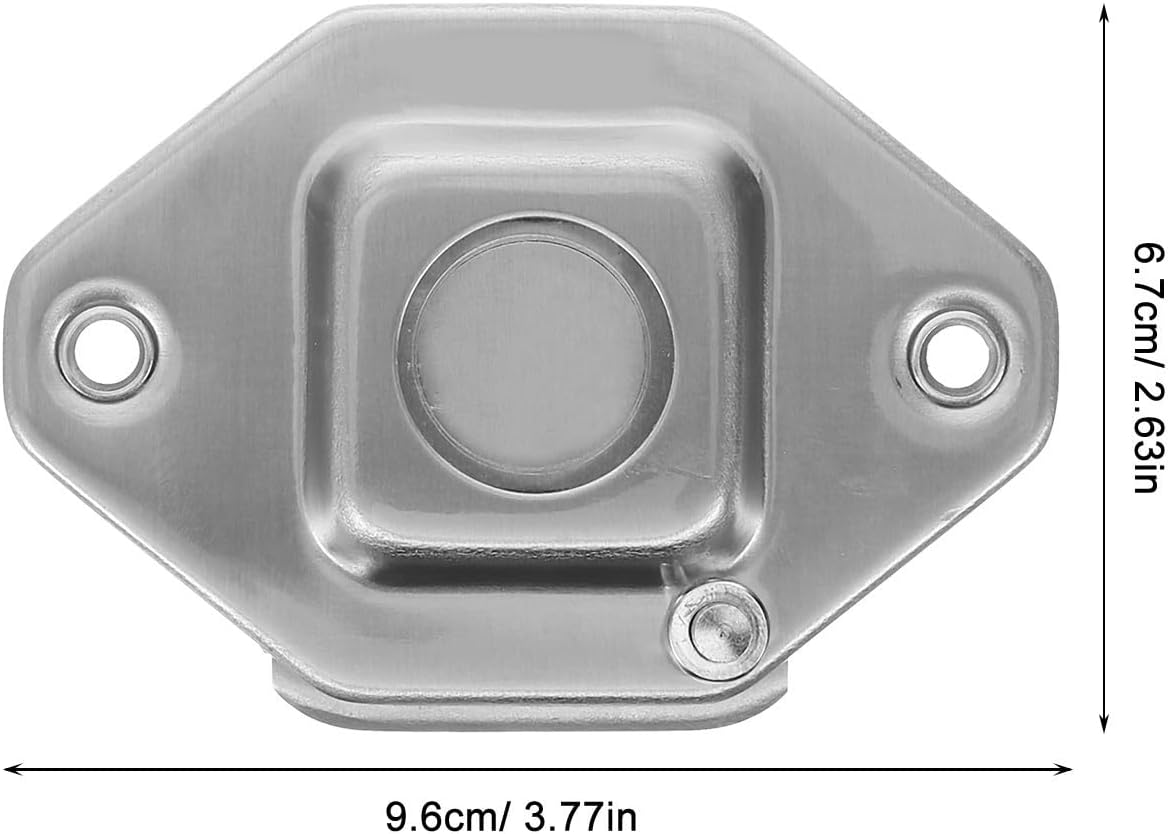 Silver Iron Door Viewer Cover with Privacy Protection and Easy to Install Features, Sleek Stylish Peephole Protector for Home Door Security