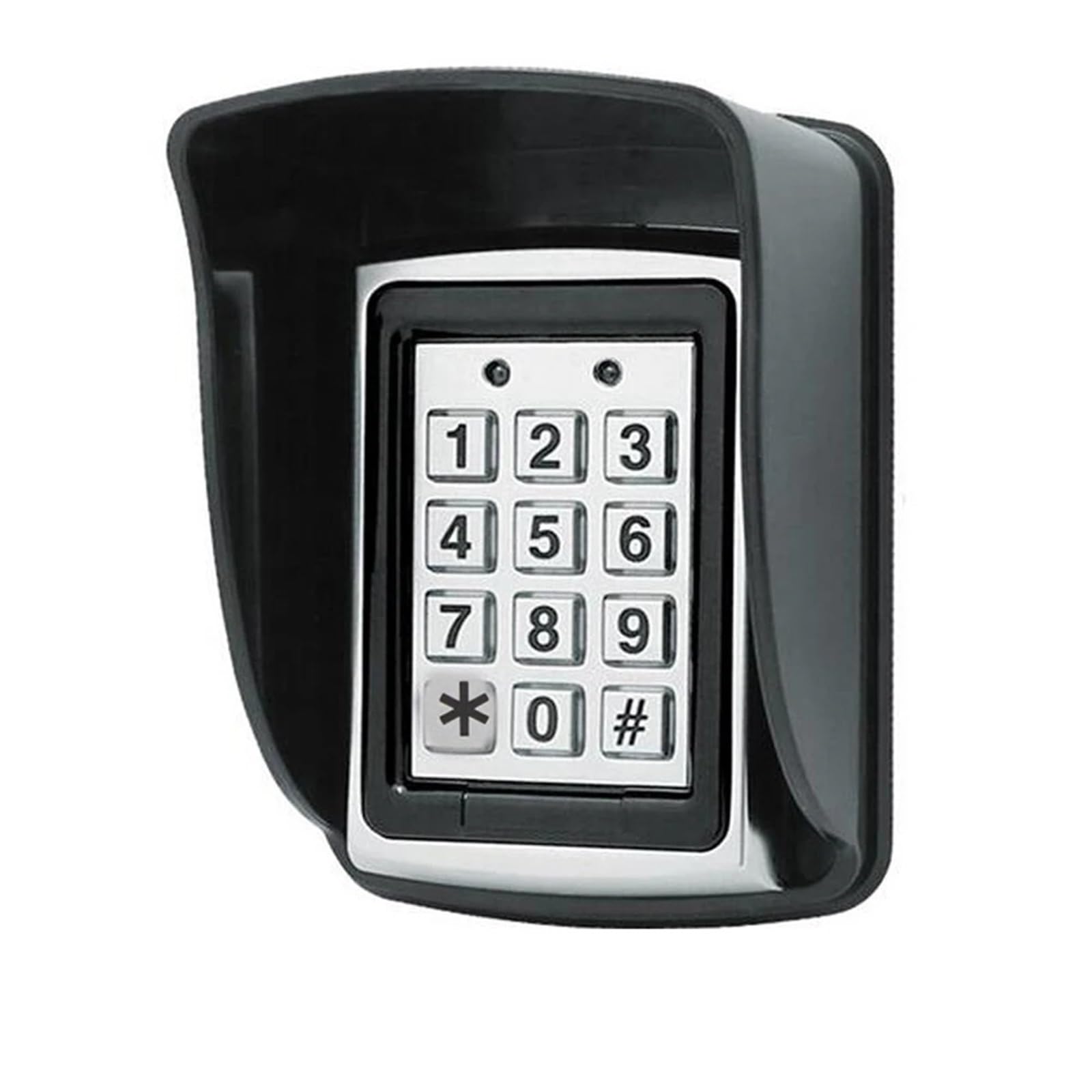 Kit sistema di controllo accessi porta 125Khz RFID Tastiera di controllo accessi in metallo Copertura impermeabile antipioggia Apriporta di serratura elettronica Blocco tastiera Uscita WG26(K7612N-cas