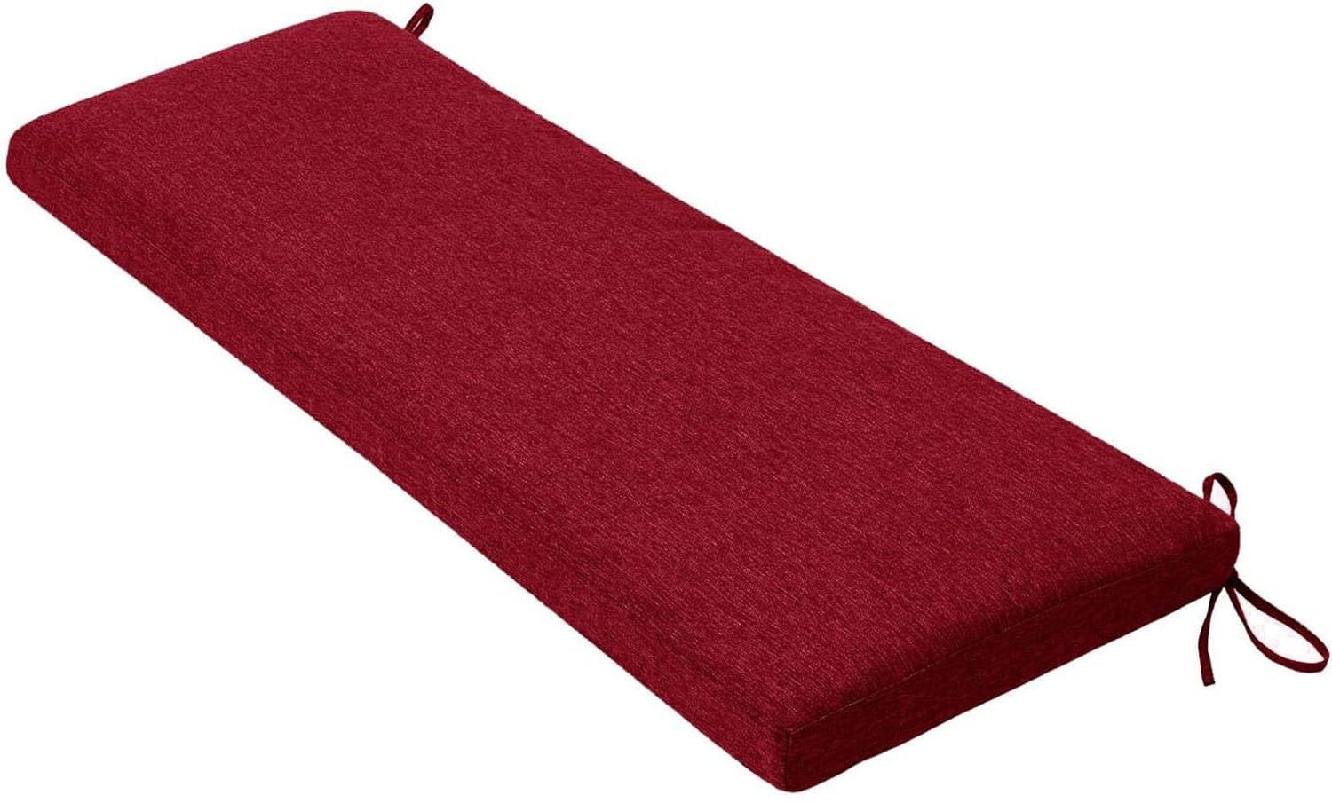 Hoowarm Dining Bench Cushion 2/3 Seater Outdoor/Indoor Seat Pad 80/90/120/150/130/100cm 3 Thick Non-Slip Long Chairs Cushion with Zipper for Shoe Bench Rack, Window, Piano(A12,35x140x3cm)
