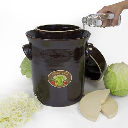 Miniatura 4 de Harvest Fiesta - Maceta de fermentación con peso de piedra, 10 litros