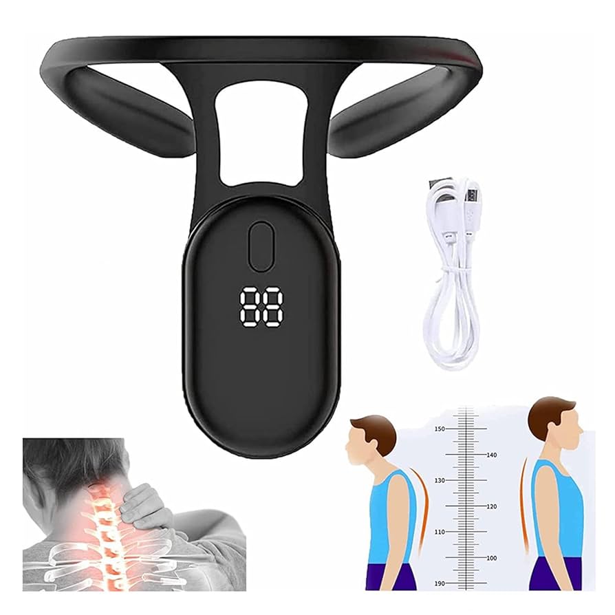 Amazon.co.jp: 姿勢矯正 アラーム, 猫背 センサー 近視予防 猫背