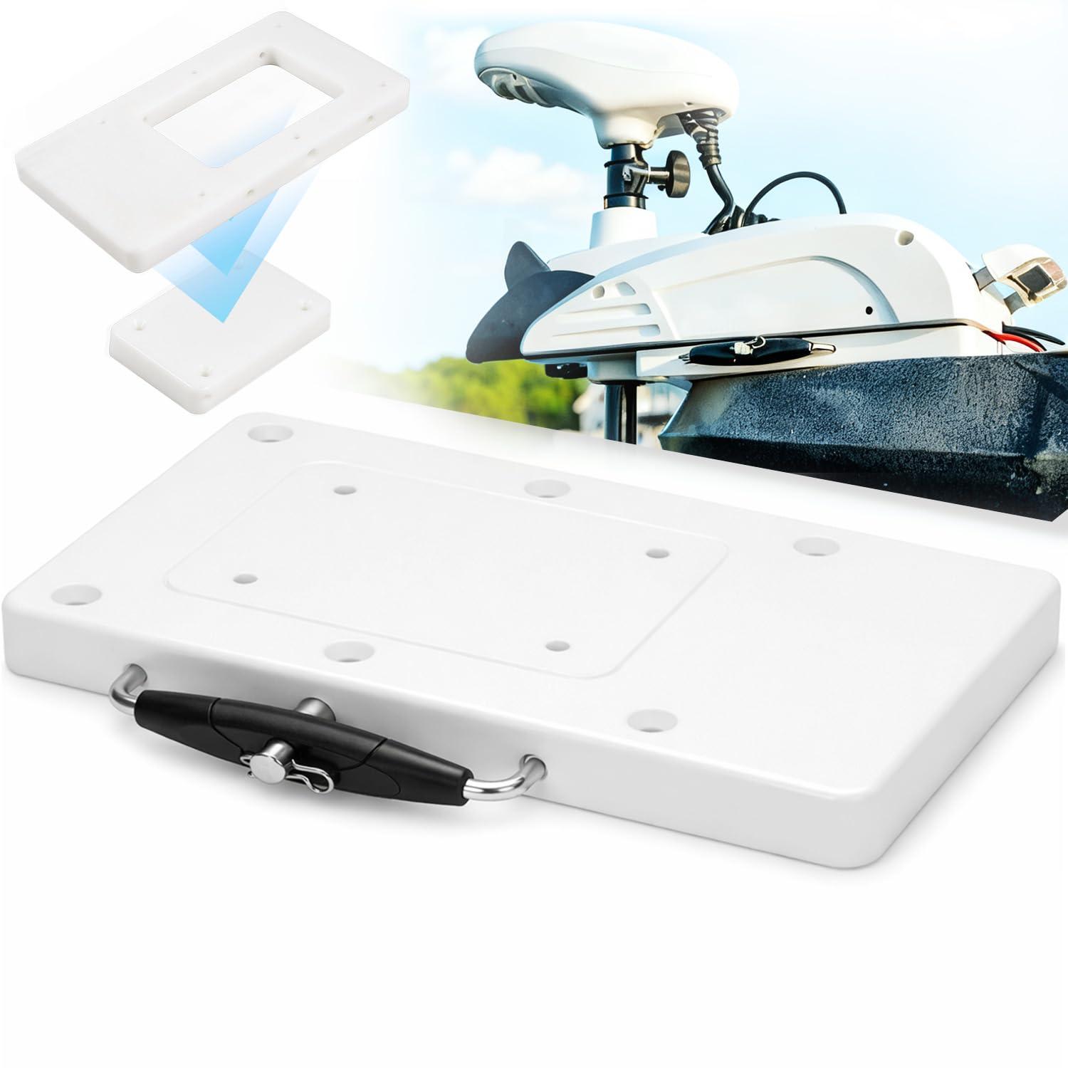 Support à Dégagement Rapide Pour Moteur Minn Kota – Compatible Riptide, Terrova, PowerDrive, Deckhand 40