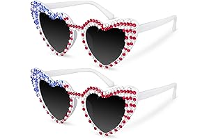 Celebrate Patriotism with Our USA Flag Heart Sunglasses