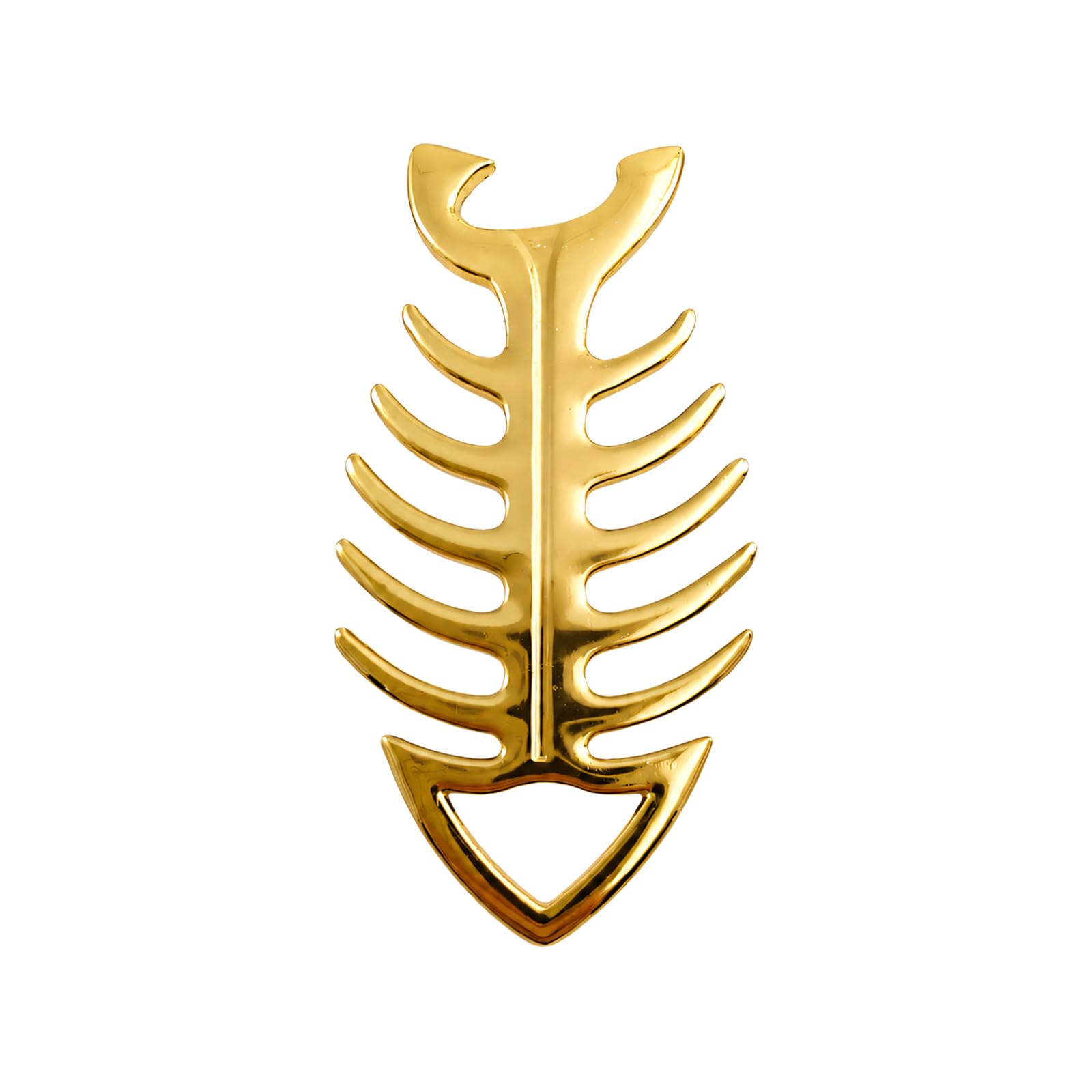 Pangboer Gold Bone Shape Bottle Opener Zincs Alloy Fishbone Shape Keyring Opener For Outdoor And Kitchen Use Portable Chain