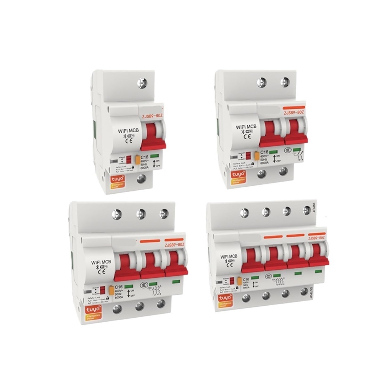CJKXPZMH 1PCS 1 2 3 Phase Circuit Breaker Switch,Overload Short Circuit Protection(63A)