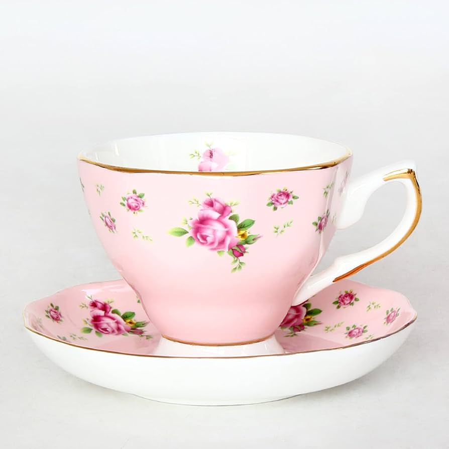 フランス　アンティーク　　ピンク　手描き　薔薇　カップ フランス アンティーク ピンク 手描き 薔薇 カップ