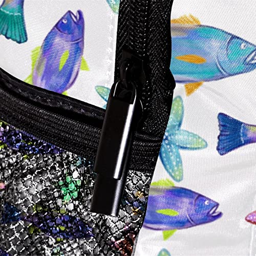 Sac à dos pour garçons poisson aquarelle 30 cm - 4