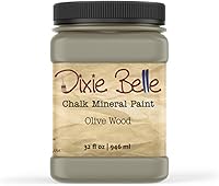 Vista 252 de Dixie Belle Paint Company - Pintura con acabado de tiza para muebles, color blanco lino (Drop Cloth), 8 fl oz, pintura mineral color blanco lino mate