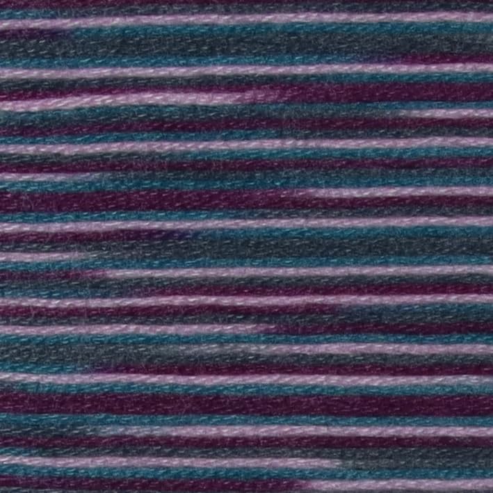 Image of KCS Big skeins of 25 Meters Size 25 Color Variegated Cross Stitch Stranded Threads,6 skeins,4514