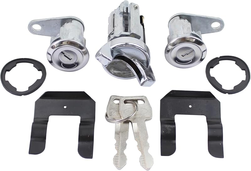 Kit MOTOKU com comutador de ignição e cilindros das fechaduras das portas para Ford – 5 peças