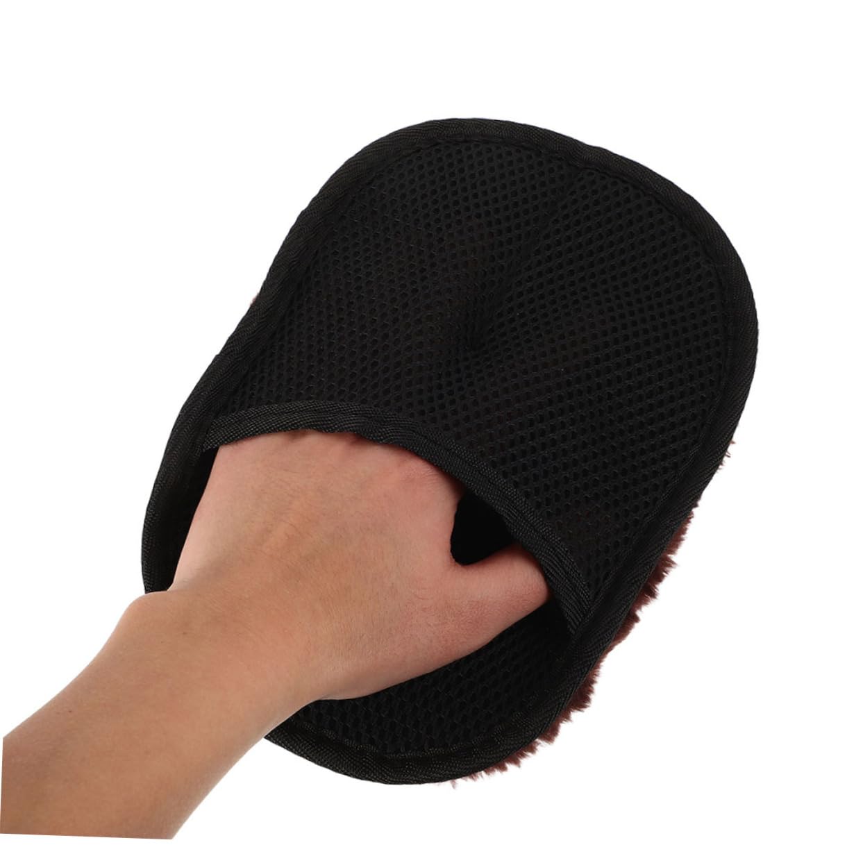 KOMBIUDA 5pezzi Kit di Pulizia per Scarpe in Finta Lana Lucidatura Guanti per Lucidare le Scarpe Applicatore per Pulizia e Lucidatura Dimensioni Pratiche per Uso Quotidiano e Viaggi