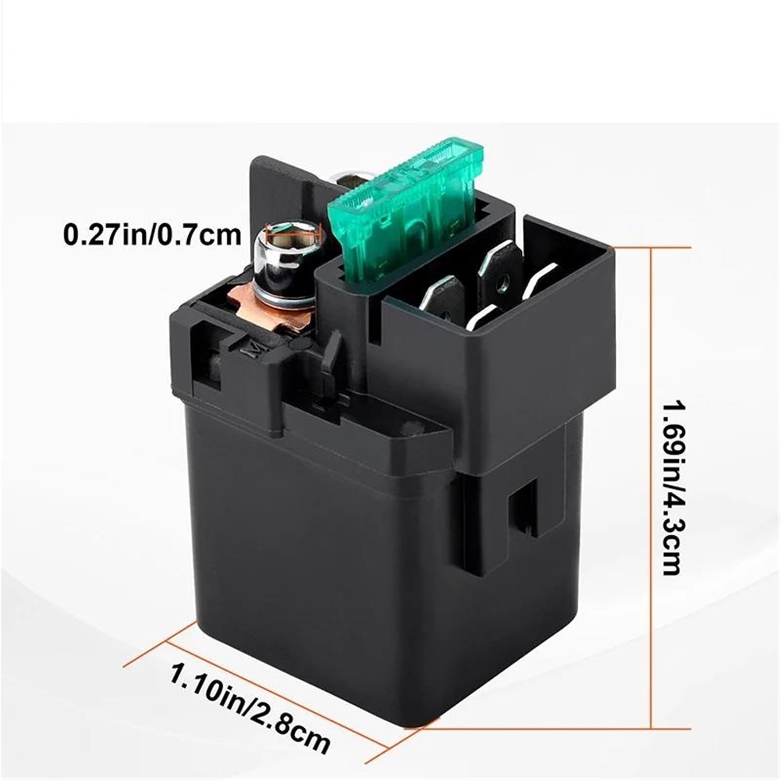 Interruptores de relé de Arranque 2/4/6 Piezas Solenoide de relé de Arranque de Motocicleta para Kawasaki KLX250 KLX250S KLX450R ER5 ER500 KVF650 KVF700 Interruptor Intermitente Prairie (6 Piezas)