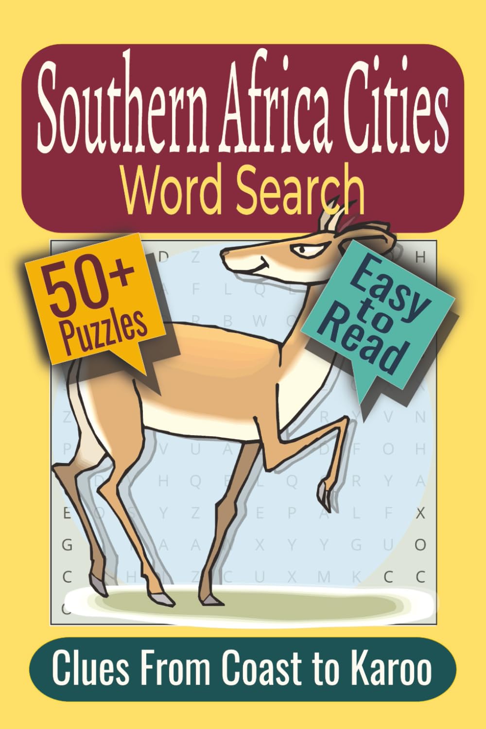 Southern Africa Cities Word Search Puzzle Book: Puzzles Featuring African Cities, Island Destinations, Regional Towns