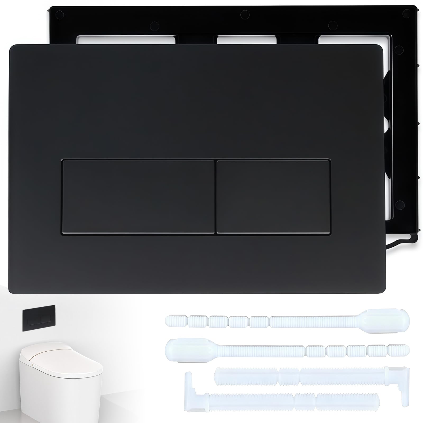 Placa de descarga doble, para cisterna de inodoro GEBERIT Series UP300, compatible con Sigma01