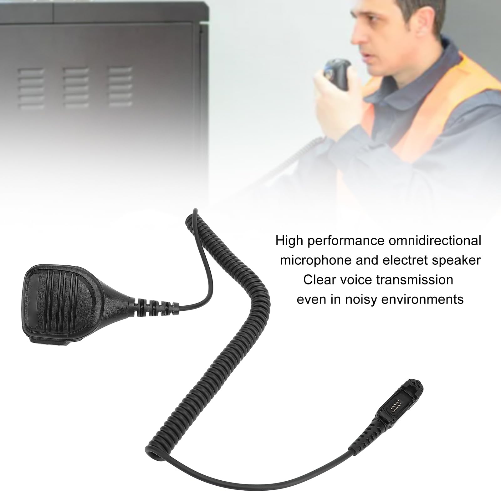 Micrófono de Altavoz Remoto PMMN4076A, Micrófono de Hombro con Conector de Audio de 3,5 mm para Radios Portátiles