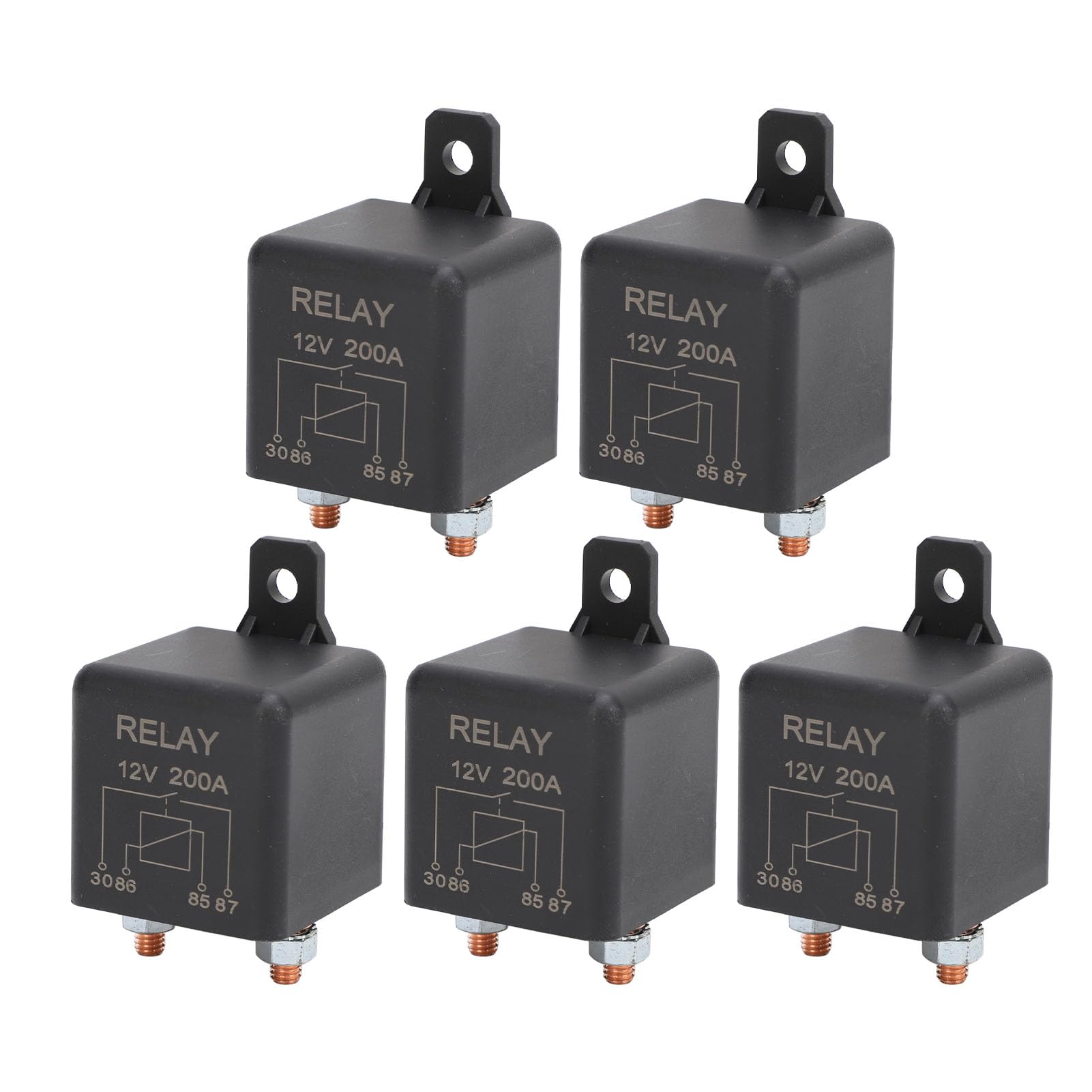 Przekaźnik dzielonego ładowania 12V 200A Heavy Duty 4-zaciskowy rozrusznik Przekaźnik włączający i wyłączający dla systemów obwodów samochodowych 12VDC