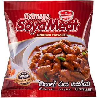 Delmege Soya Meat | Authentic Sri Lankan taste | (Chicken flavour, Pack of 10)