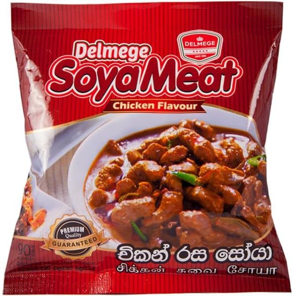 Delmege Soya Meat | Authentic Sri Lankan taste | (Chicken flavour, Pack of 10)