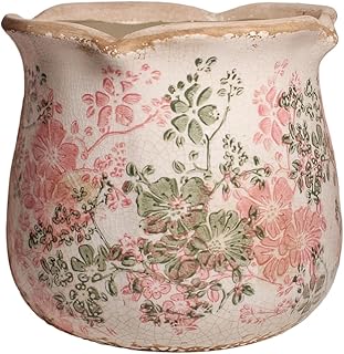 Ceramic Pots for Plants, Vintage Plant Pot with Drainage Hole, 6.11in. P...