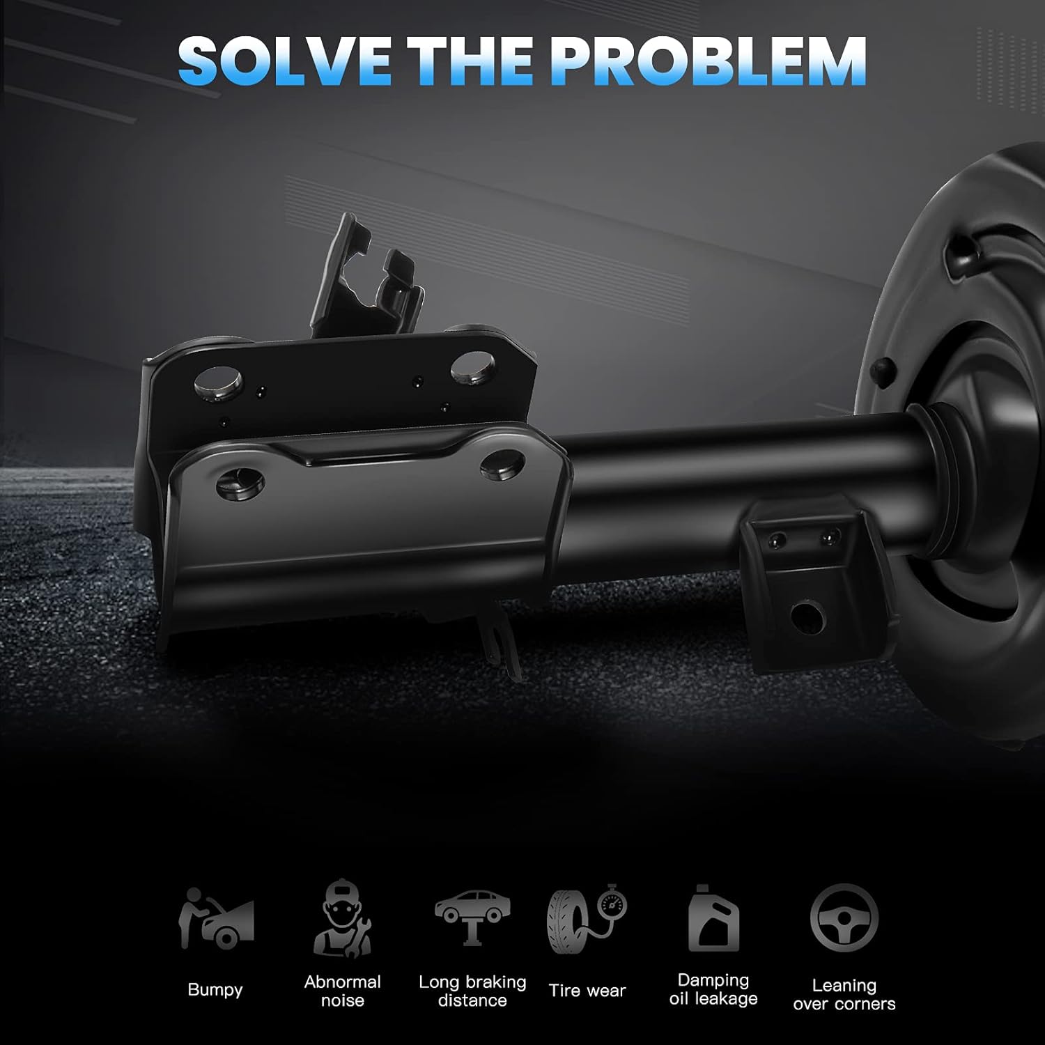 ECCPP Complete Struts Spring Assembly Front Struts Shock Absorber Fit for 2007 2008 2009 2010 2011 2012 2013 for Nissan Altima Set of 2