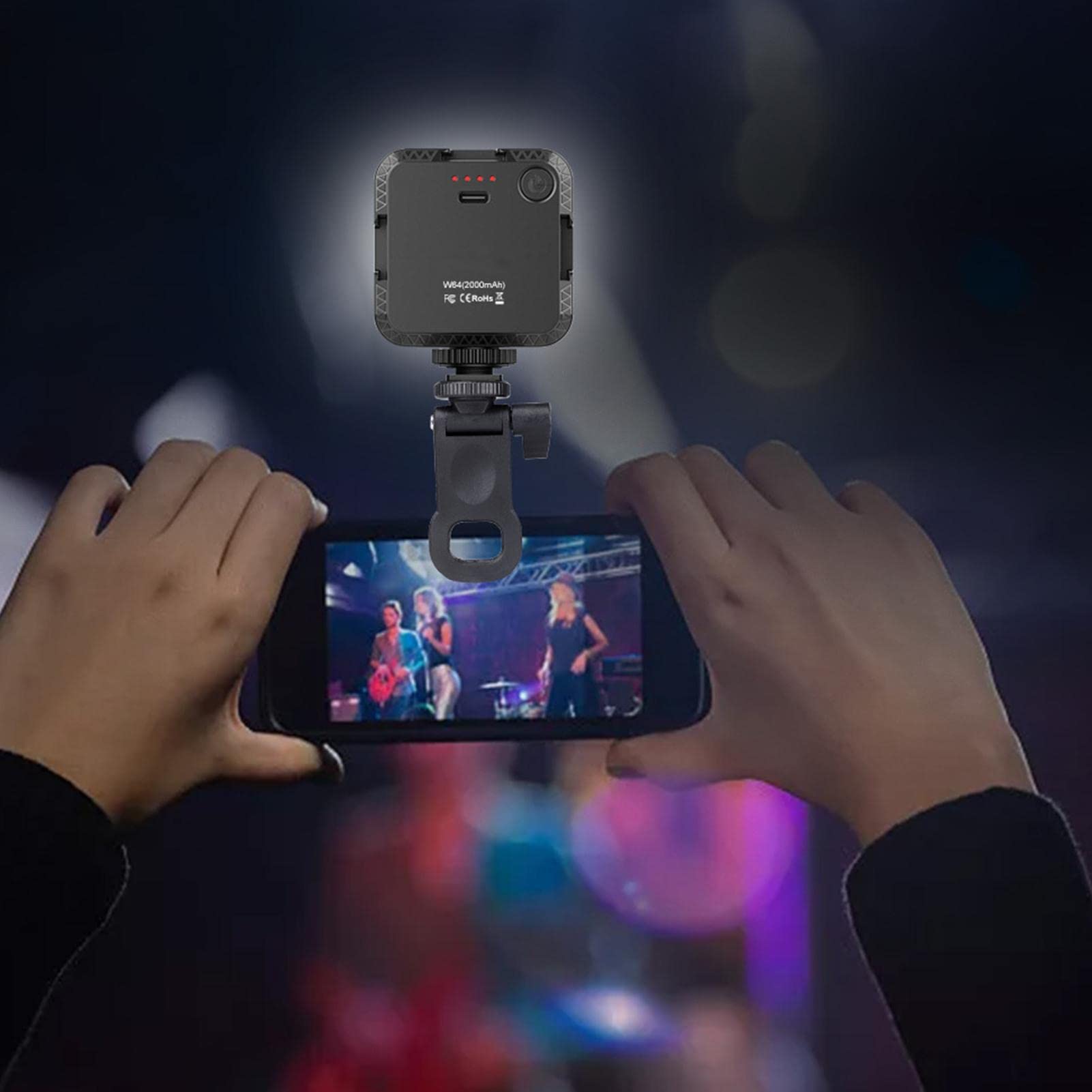 Lampe Annulaire LED Rechargeable Pour Téléphone - Support Télescopique, 8000mAh, Réglage Lumière Chaude/froide, Pour Selfies, Vidéos, Streaming - 14