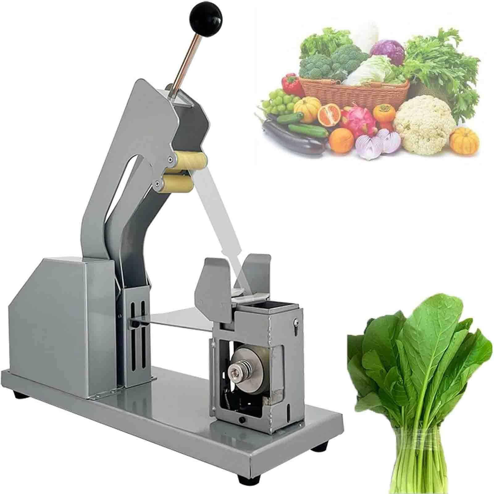 Máquina empacadora de verduras semiautomática de acero con mango ergonómico y capacidad de doble correa para verduras y frutas frescas