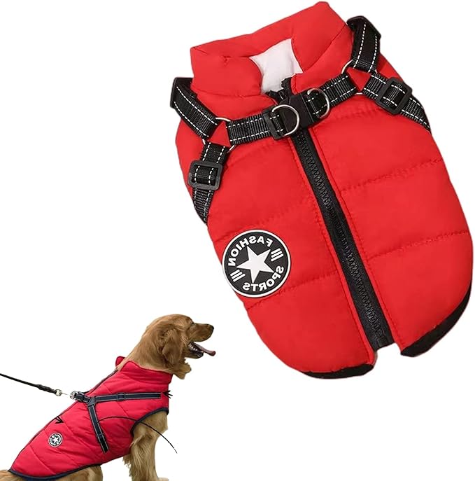 WoQtreFly Pawbibi Sport Waterproof Winter Jacket With BuiltIn